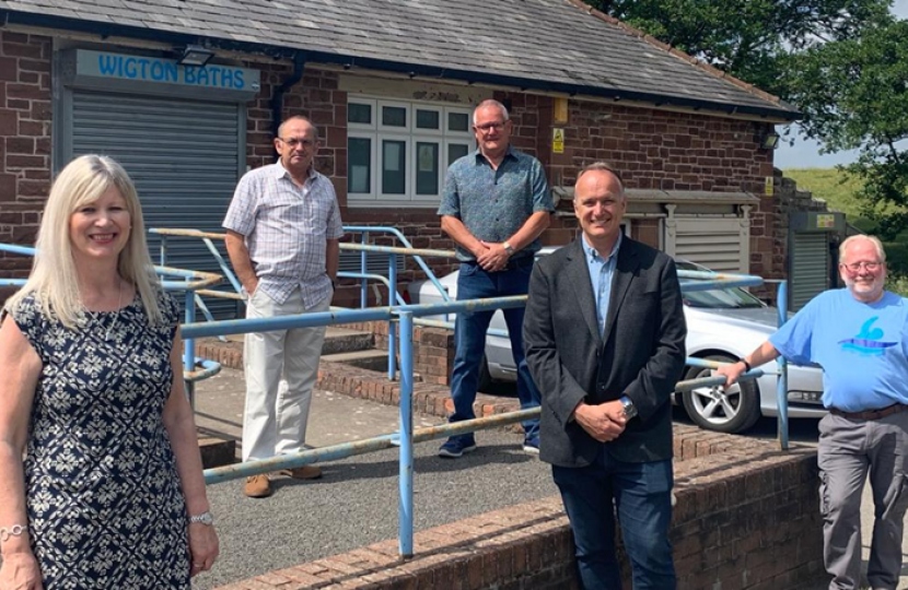 Dr Neil Hudson MP at Wigton Baths