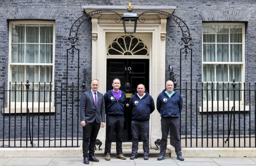 3 Dads Walking Downing St.