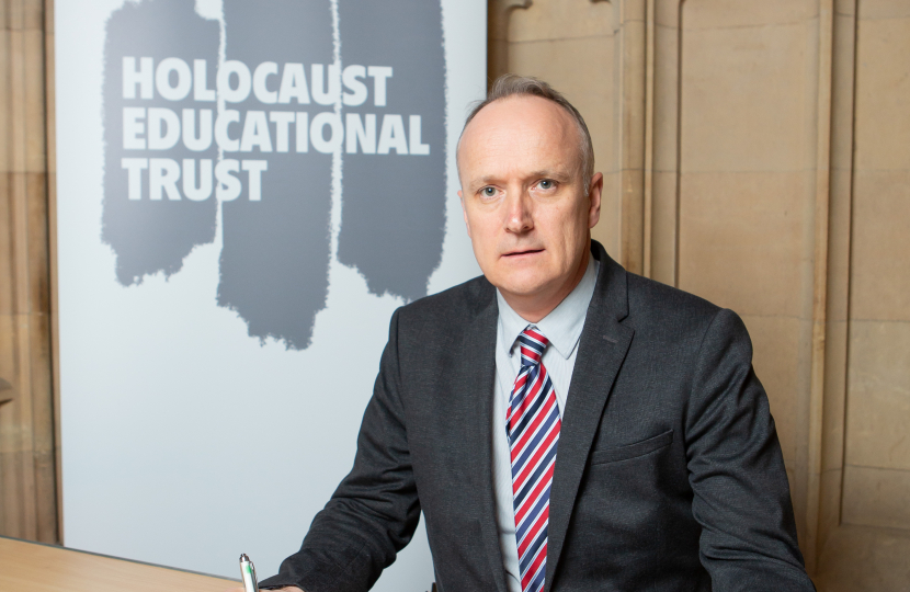 Dr Neil Hudson MP signs Holocaust Educational Trust's Book of Commitment