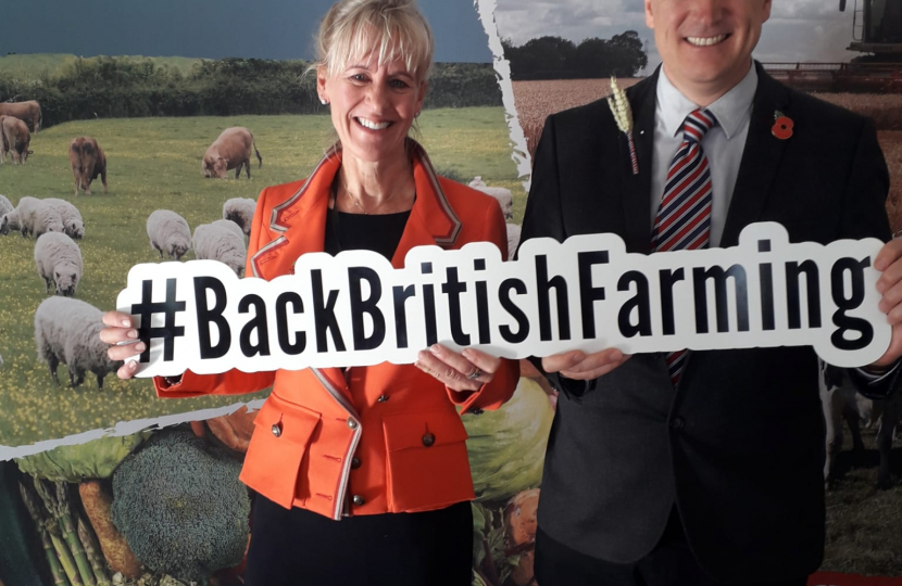 Dr Neil Hudson MP with NFU President Minette Batters 