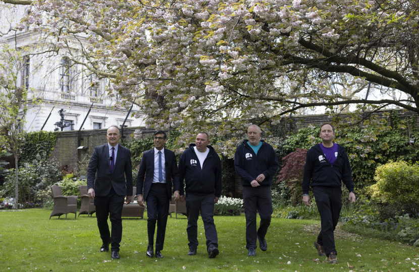 3 Dads Walking, Rishi Sunak, Dr Neil Hudson MP