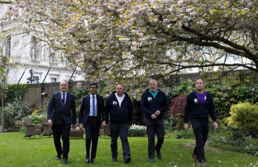 3 Dads Walking, Rishi Sunak, Dr Neil Hudson MP