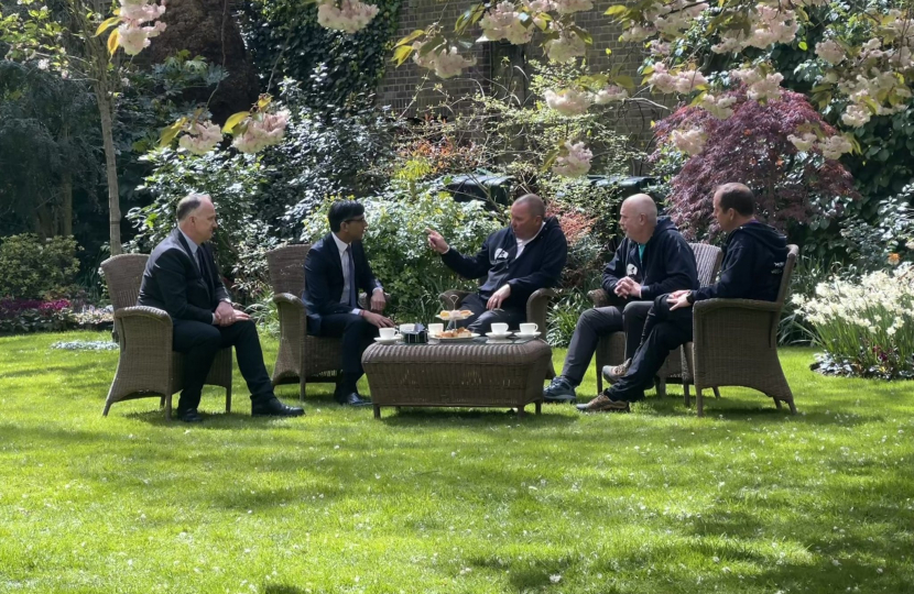 3 Dads Walking Rose Garden