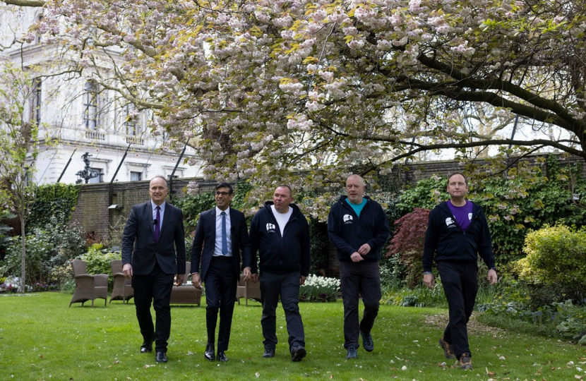 Rishi Sunak, 3 Dads Walking, Dr Neil Hudson MP