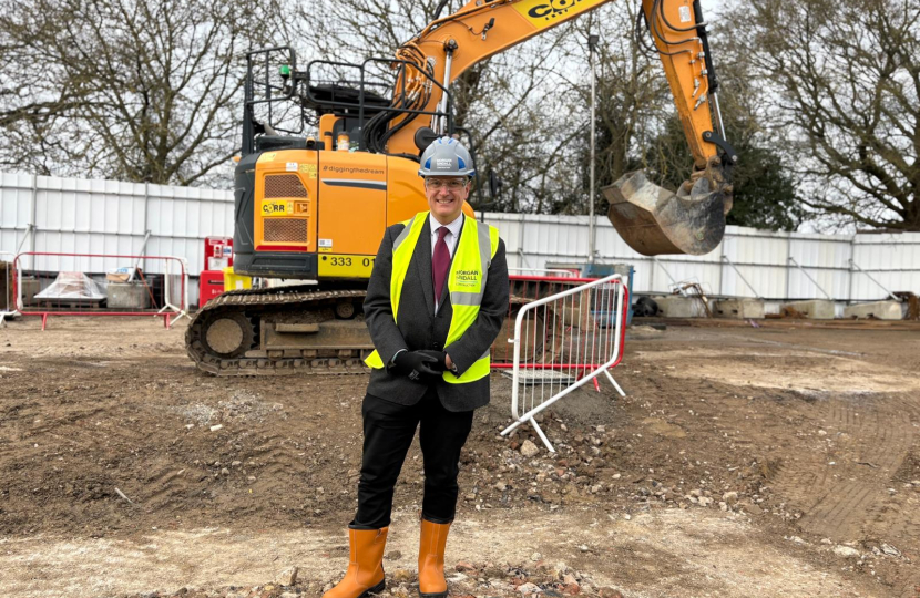 Dr Neil Hudson MP at St Margaret's CDC Site