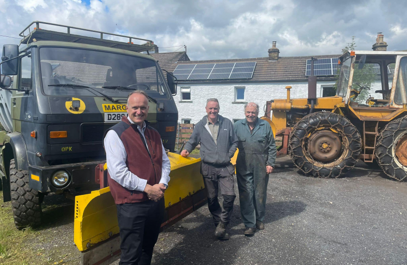 NH Nenthead Snow Plough with Tony Pennell and Kevin Shorter