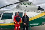 Dr Neil Hudson MP and GNAAS Paramedic Terry Sharpe