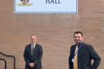 Dr Neil Hudson MP at Ullswater Community College with Headteacher, Mr Stephen Gilby.