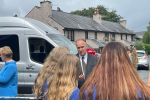 Dr Neil Hudson MP with Alston Moor students