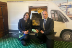 Dr Neil Hudson MP with Dogs Trust Veterinary Director, Paula Boyden