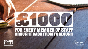 £1000 for every member of staff brought back from furlough