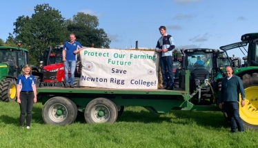 Dr Neil Hudson MP with the Cumbria Young farmers