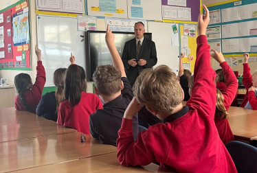 Dr Neil Hudson MP at Shankhill Primary School