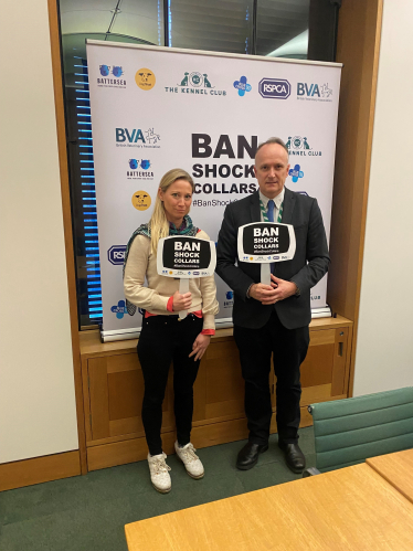 Dr Neil Hudson MP with Justine Shotton, Senior Vice President of the BVA