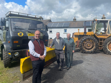 NH Nenthead Snow Plough with Tony Pennell and Kevin Shorter